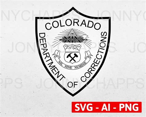 Colorado Department Of Corrections Logo Insignia Digital Etsy