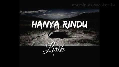 Hanya Rindu Unofficial Lirik Video Youtube