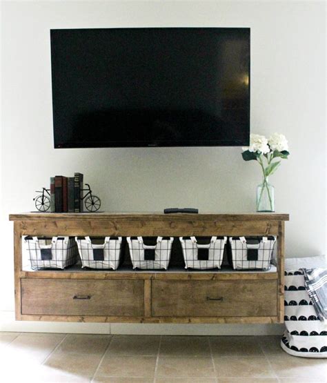 How To Build A Diy Modern Floating Vanity Or Tv Console