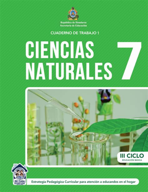 Cuaderno De Trabajo De Ciencias Naturales Septimo Grado Honduras Hot