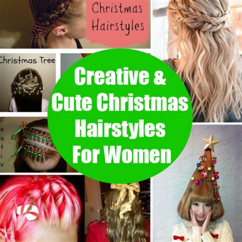 Creative And Cute Christmas Hairstyles For Women