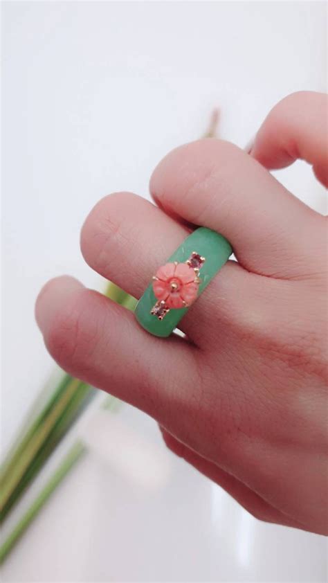 Korean Fashion Handmade Jade Ring South Korea Ts Korean Etsy