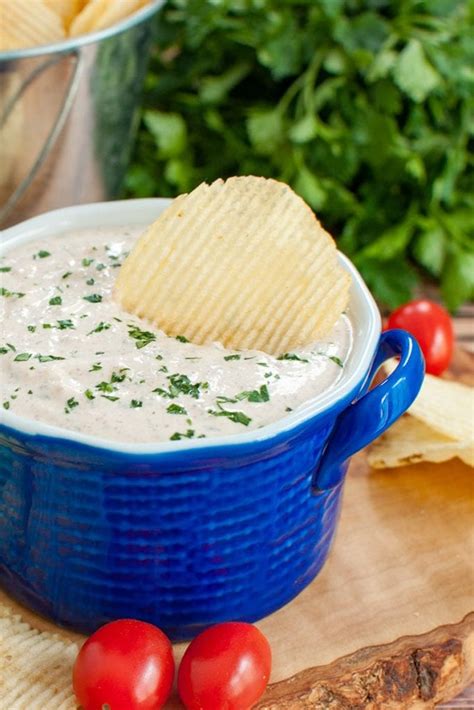The dip recipe can make for dipping potato chips. Easy Sour Cream Dip for Chips or Veggies - Dip Recipe ...