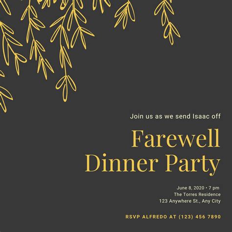 Free Custom Printable Farewell Party Invitation Templates Canva