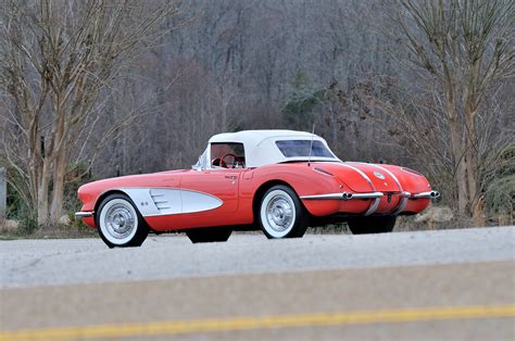 1958 Chevrolet Corvette Red Muscle Classic Old Usa 4288x2848 03