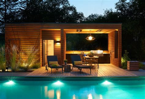 Strand Design Mid Century Modern Pool House And Pool Rusted Steel