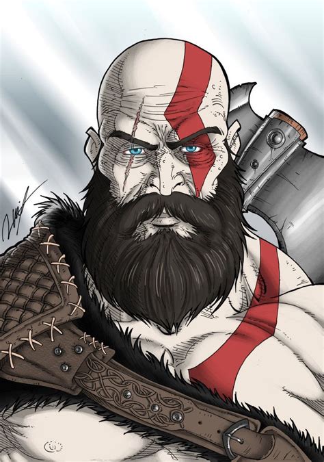 Kratos By Ronniesolano Kratos God Of War God Of War Drawings