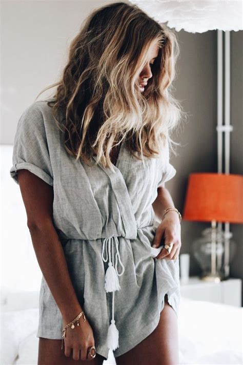 Comfy Gray Romper Fashion Lounge Wear Style