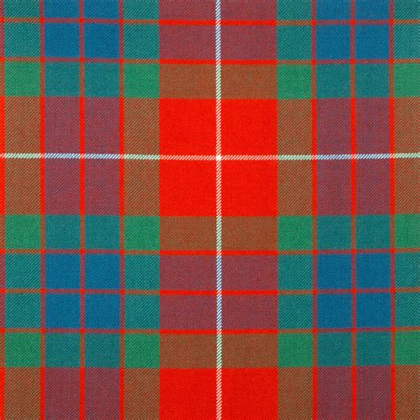 Fraser Red Ancient Medium Weight Tartan Fabric Lochcarron Of Scotland
