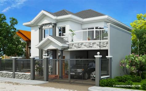 Mateo Four Bedroom Two Story House Plan Pinoy House Plans 128