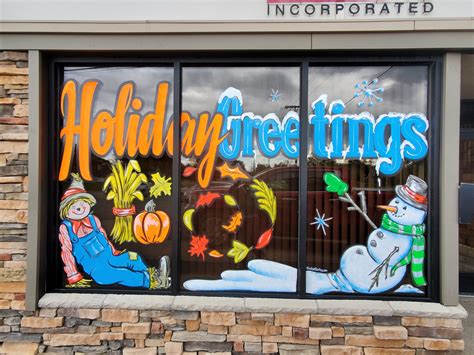 Holiday Window Painting Window Painting And Sign Painting Call 1 800