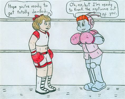Boxing Robot Girls By Jose Ramiro On Deviantart