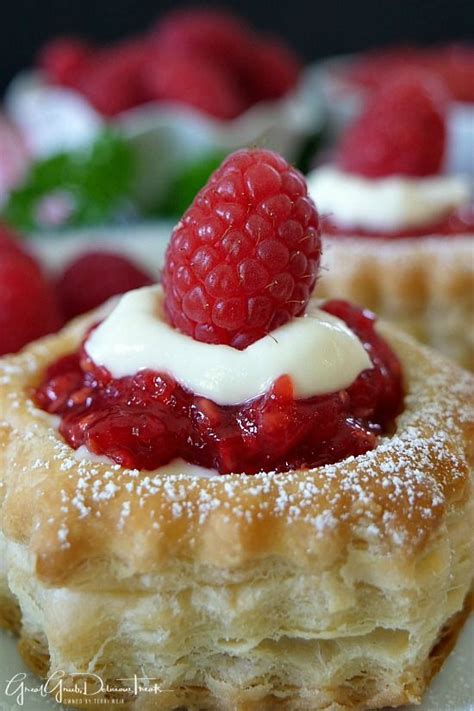 Raspberry Cream Cheese Pastries Puff Pastry Desserts Puff Pastry