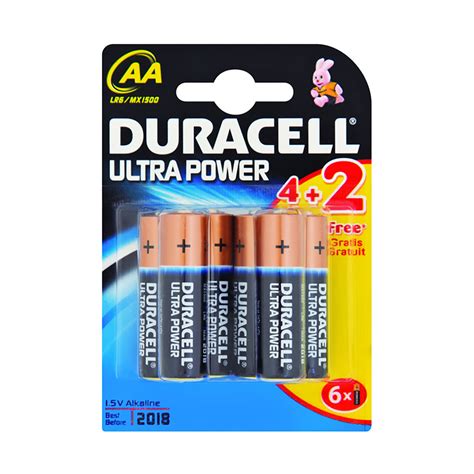 Duracell Ultra Power Aa Alkaline Batteries X 8 Batteries Med365