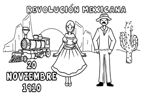 Dibujos De Revolución Mexicana 1 Para Colorear Para Colorear Pintar E