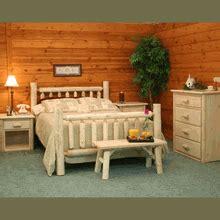 Picket house furnishings steele panel bedroom set king/5 piece. Cedar Log Bedroom Set (With images) | Log bedroom sets ...