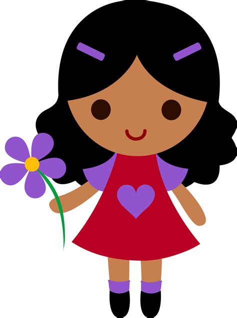 Download Cute Cartoon Girl Transparent Picture Hq Png Image Freepngimg