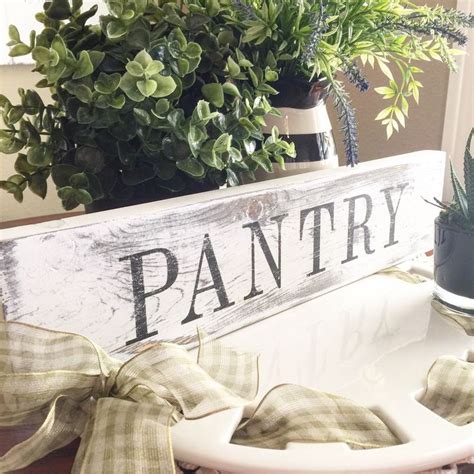 Pantry Sign Ultra Distressed Farmhouse Inspired Wood Sign Handpainted