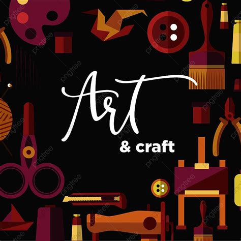 Art And Craft Poster For Creative Handicraft Workshop Or Diy Hobby