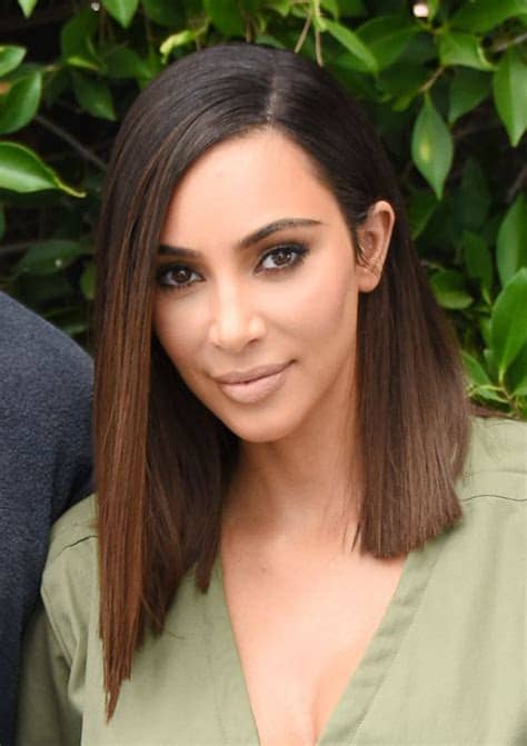 Kim's sisters kourtney and khloe are also. Kim Kardashian's Wig — New Lob, Bob Makeover Is Fake ...