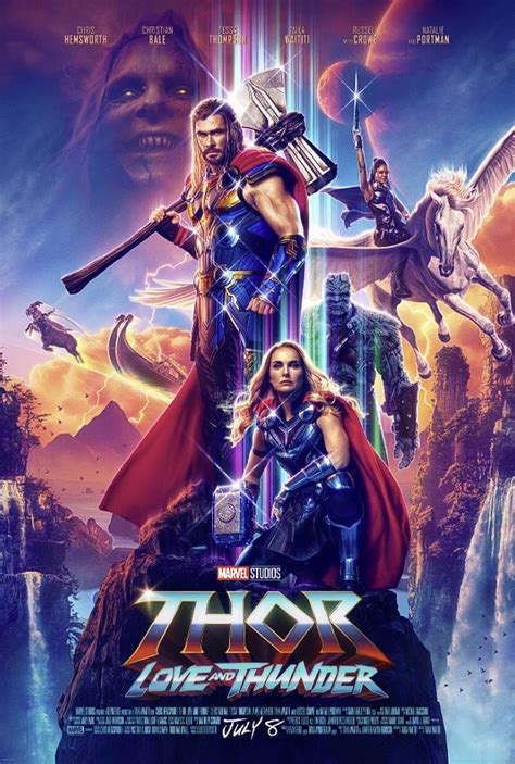 Stunning New Marvels Thor Love And Thunder Poster Art Fizx