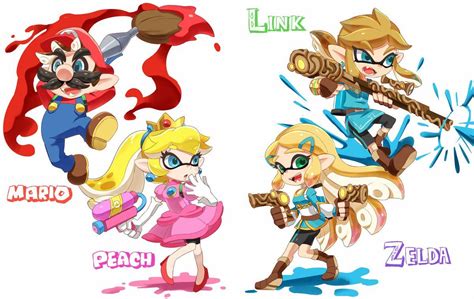 Nintendo Art On Twitter Splatoon Nintendo Art Legend Of Zelda