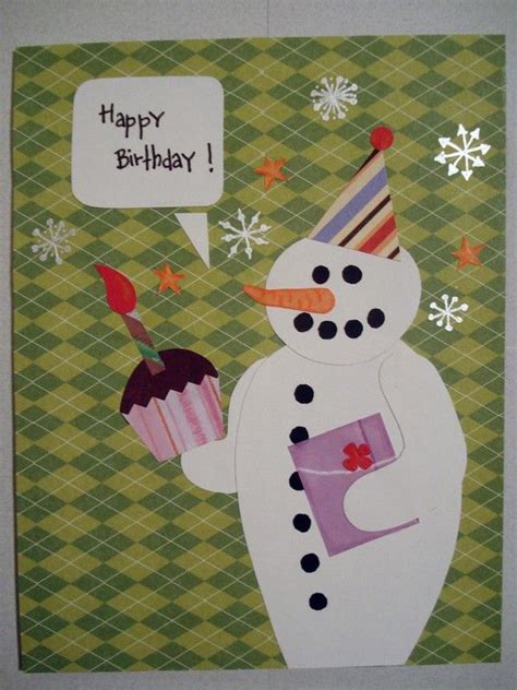 Snowy Birthday Card By Missjillian On Etsy