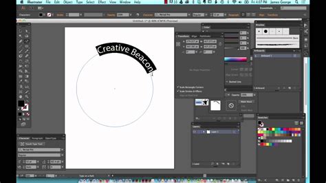Circular Text In Illustrator Youtube