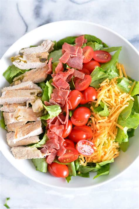Turkey California Club Salad Nourished Simply