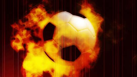 Soccer Ball On Fire Wallpapers On Wallpaperdog