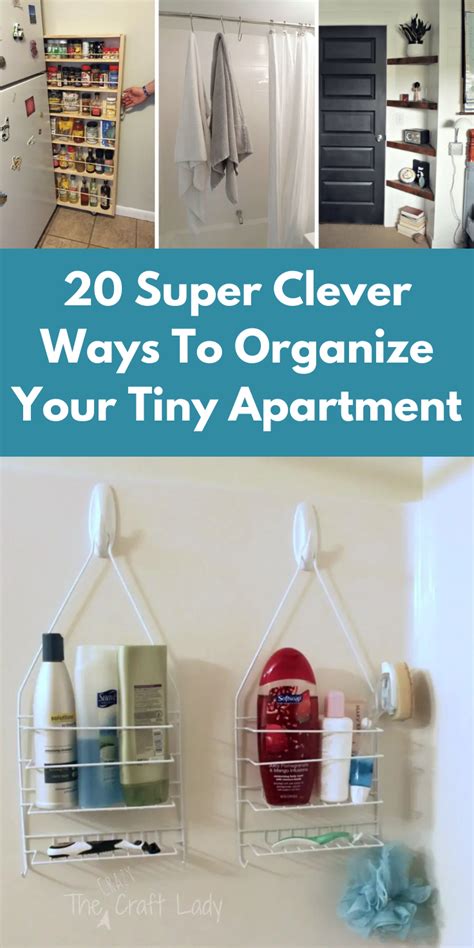 20 Super Clever Ways To Organize Your Tiny Apartment Small Apartment