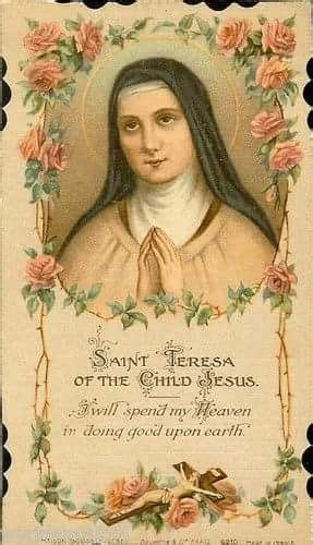 St Thérèse Of Lisieux Holy Cards Child Jesus Vintage Holy Cards