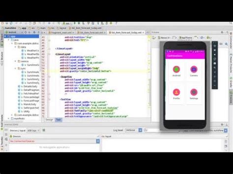 cardview android studio youtube