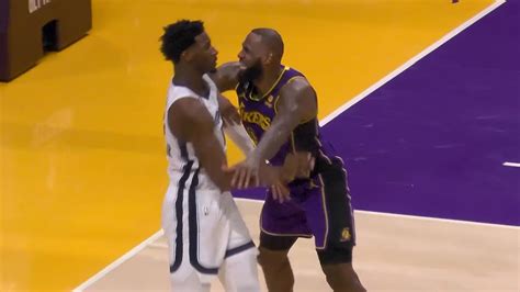 Lebron James Pushed Jaren Jackson Jr And Almost Started A Fight With