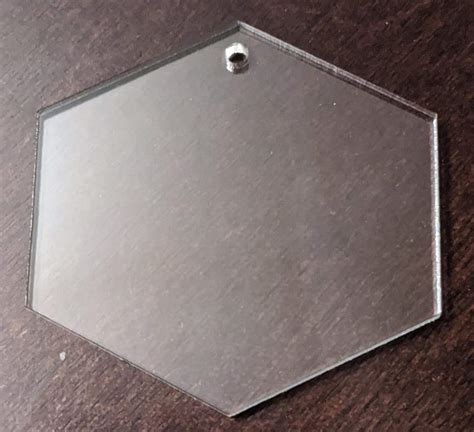 Hexagon Acrylic Shape Fishburn Custom Engraving