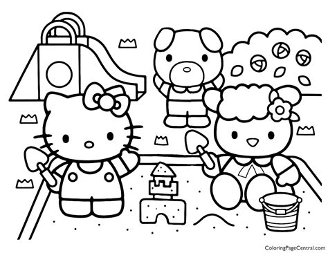 Hello Kitty Coloring Page 13 | Coloring Page Central