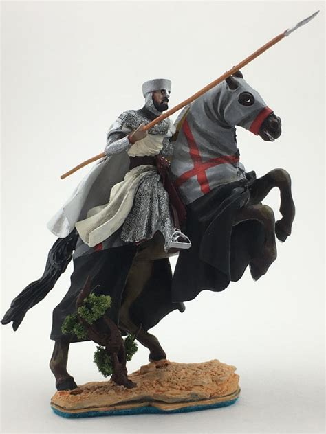 Knight Templar Xii Century Tin Figure 54mm Collectibles Figurines