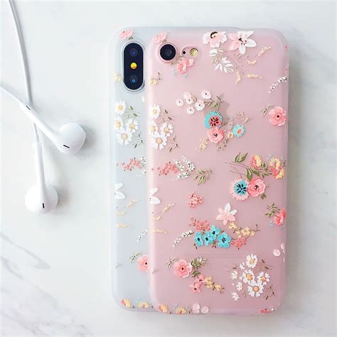 Floral Daisy Bloom Soft Silicone Iphone Case Iphone Case Etsy
