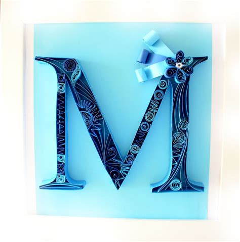 Also you will receive two pdf files with recommendations for making letters and with my. Paper Quilling Letter M | Quilling letters, Quilling, Paper quilling