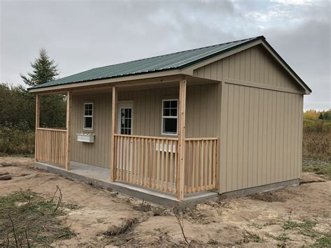 Sheds With Covered Porches — Storage Sheds Mn Wi Built On Your Site