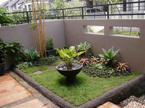 model desain taman minimalis depan rumah  lahan sempit
