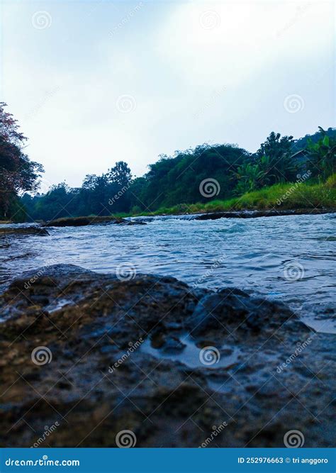 River Water Flowing Downstream Stock Image Image Of Shore Landscape