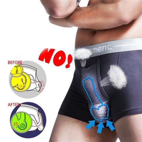 Mens Breathe Underwear Bullet Separation Scrotum Physiological