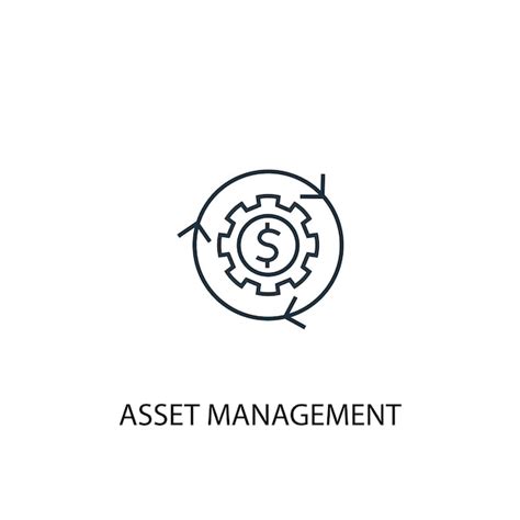 Premium Vector Asset Management Concept Line Icon Simple Element Illustration Asset