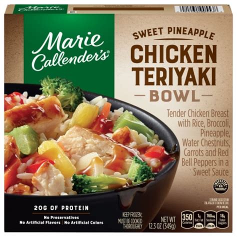 Marie Callenders Sweet Pineapple Chicken Teriyaki Bowl Frozen Meal 12