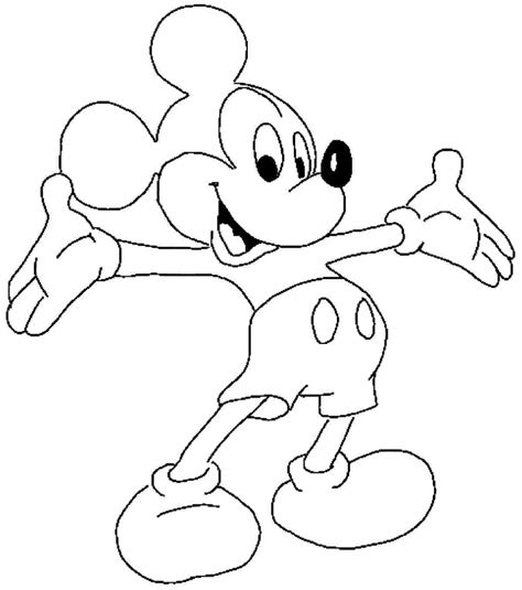 Simple Mickey Mouse Drawing At Getdrawings Free Download