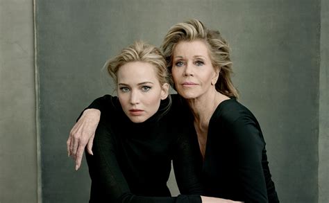 Jane Fonda Viola Davis Jennifer Lawrence Le Vanity Fair Américain Met La Diversité à L