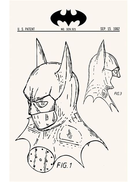 Printable Batman Cowl Template