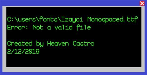 Historically, subtitles and closed subtitles were treated as secondary properties. Izayoi Monospaced Font | heaven castro | FontSpace