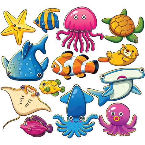 Vivid Marine Animals | Cartoon sea animals, Marine animals, Sea animals ...
